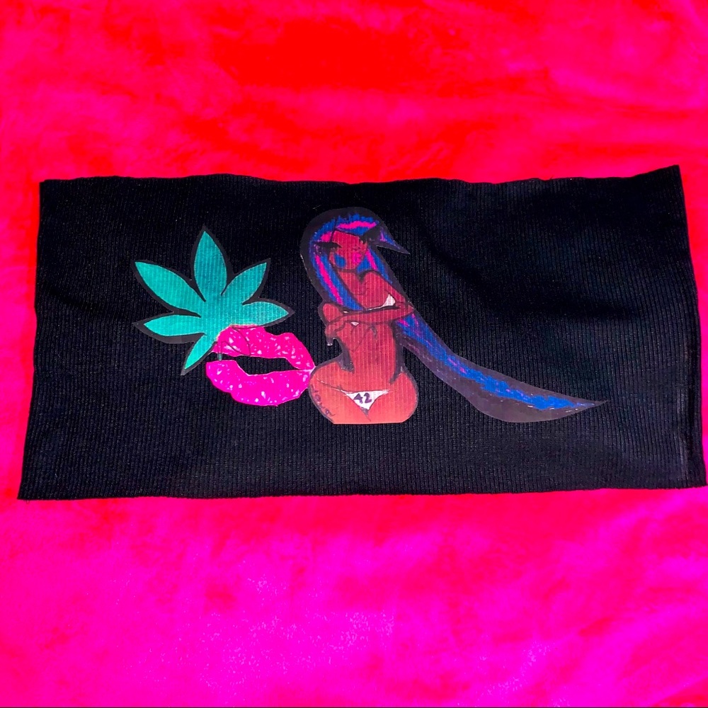 ORIGINAL LOVE GIRL BLACK TUBE TOP💋